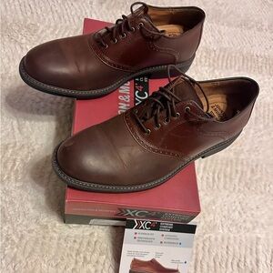 Johnston & Murphy Men's Dark Brown Oxfords